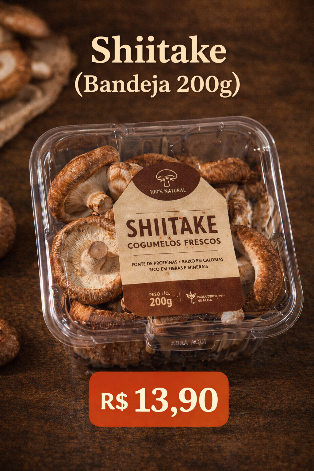 Shiitake Inteiro 500g